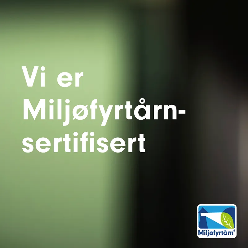 Miljøfyrtårn-sertifiseret,